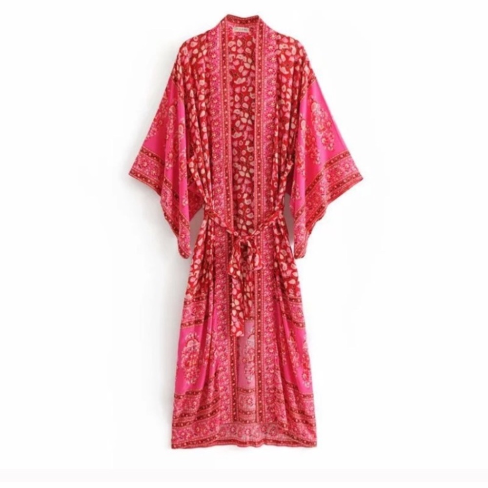 LAST ONE! 5⭐️ FAVE DEL MAR KIMONO Beach Cover Up - Picture 5 of 8